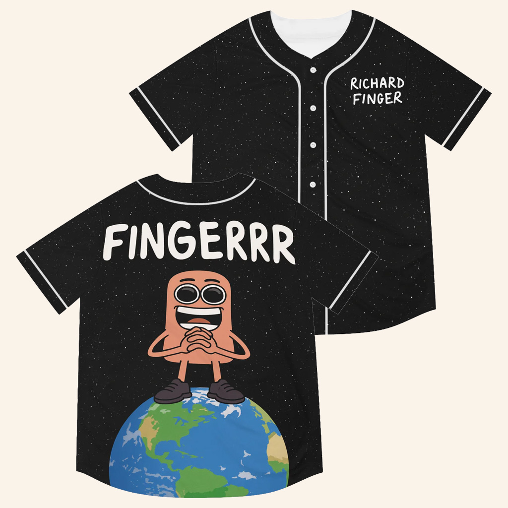 Richard Finger Merch Richard Finger Baseball Jersey Christmas Gift Ideas For Fans Richard Finger Merch Richard Finger Baseball Jersey Christmas Gift Ideas For Fans