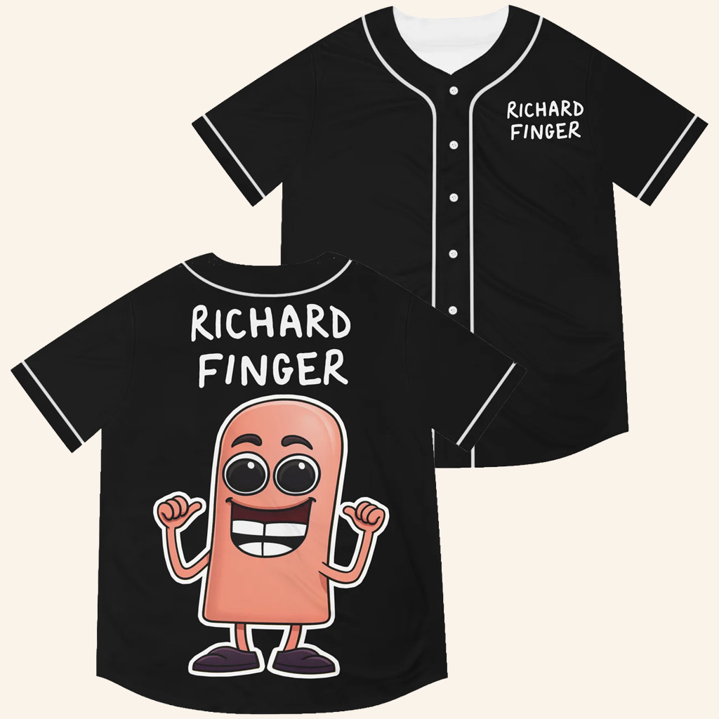 Richard Finger Merch Richard Finger Rave Baseball Jersey Christmas Gift Ideas For Son
