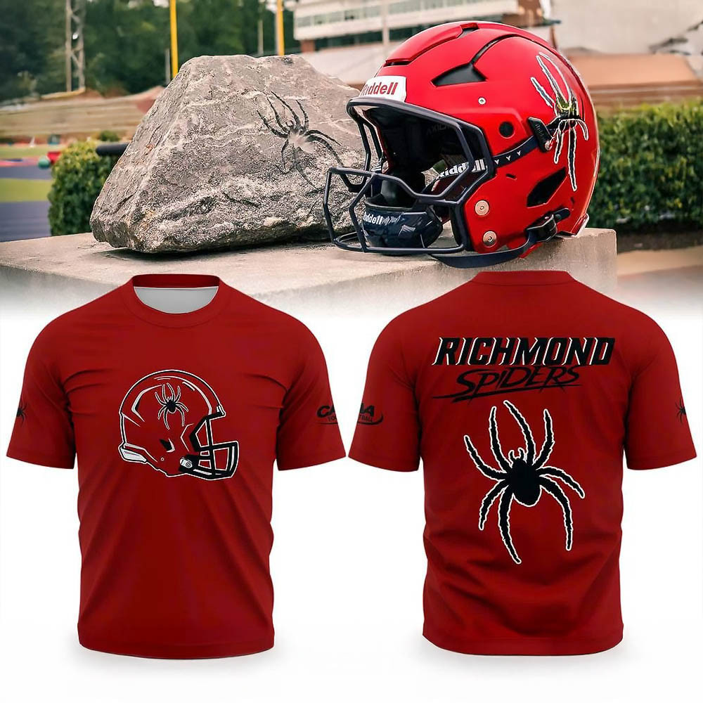 Richmond Spiders Special New Uniform Wordmark Helmet Logo T-Shirt Gifts For Dad