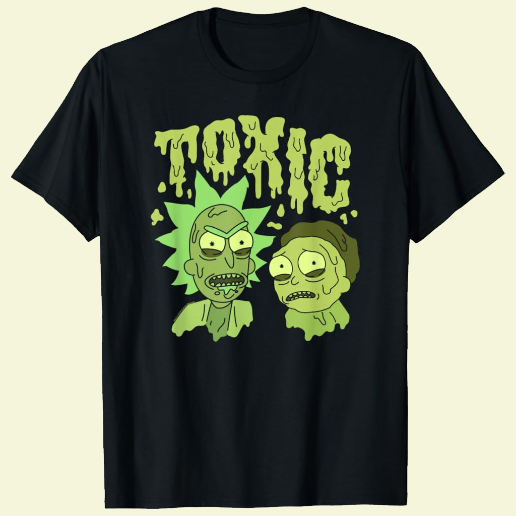 Rick And Morty Merch Rick And Morty Toxic Rick And Morty T-Shirt Gifts For Son