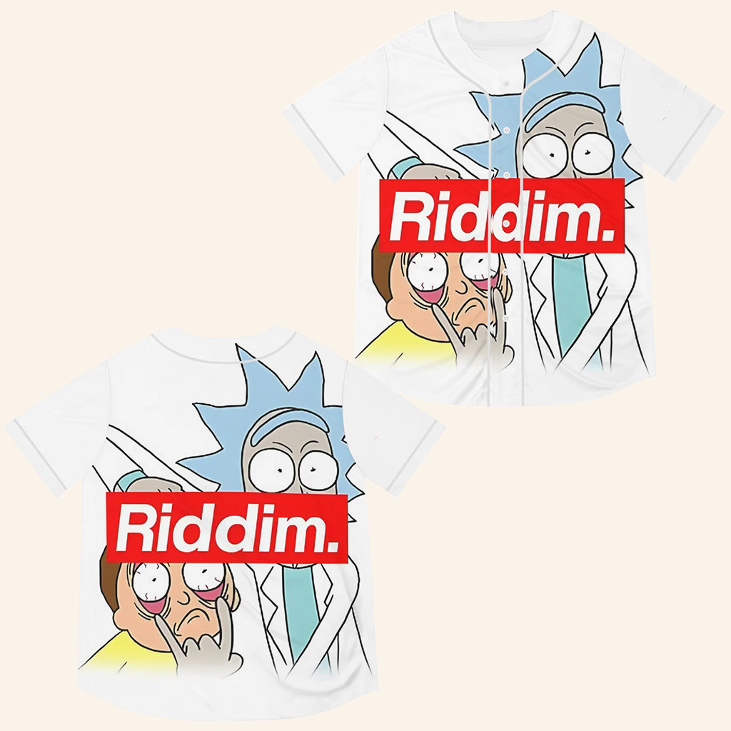 Rick And Morty Riddim Baseball Jersey Riddim Merch Christmas Gifts For Music Lovers Rick And Morty Riddim Baseball Jersey Riddim Merch Christmas Gifts For Music Lovers