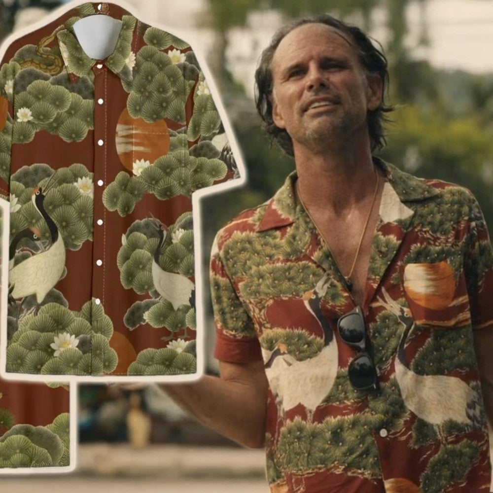 Rick Hatchett Rayon Hawaiian Shirt In The White Lotus Shirt Useful Gifts For Dad