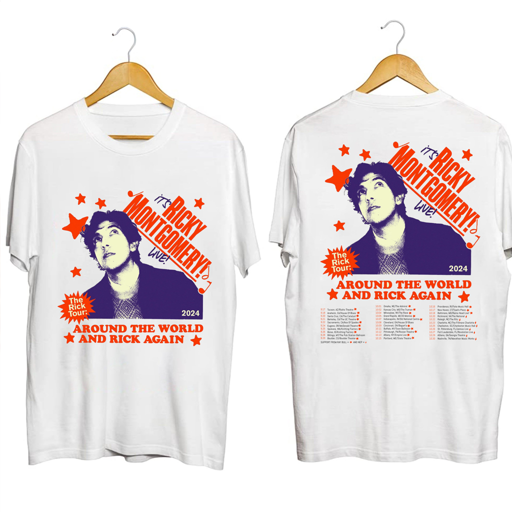 Ricky Montgomery Tour 2024 Shirt Ricky Montgomery Merch Gift Ideas For Music Lovers