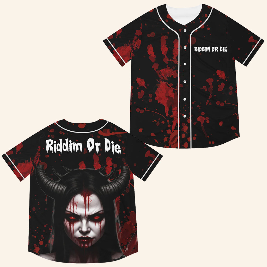 Riddim Or Die Baseball Jersey Riddim Or Die Merch Christmas Gifts For Sister
