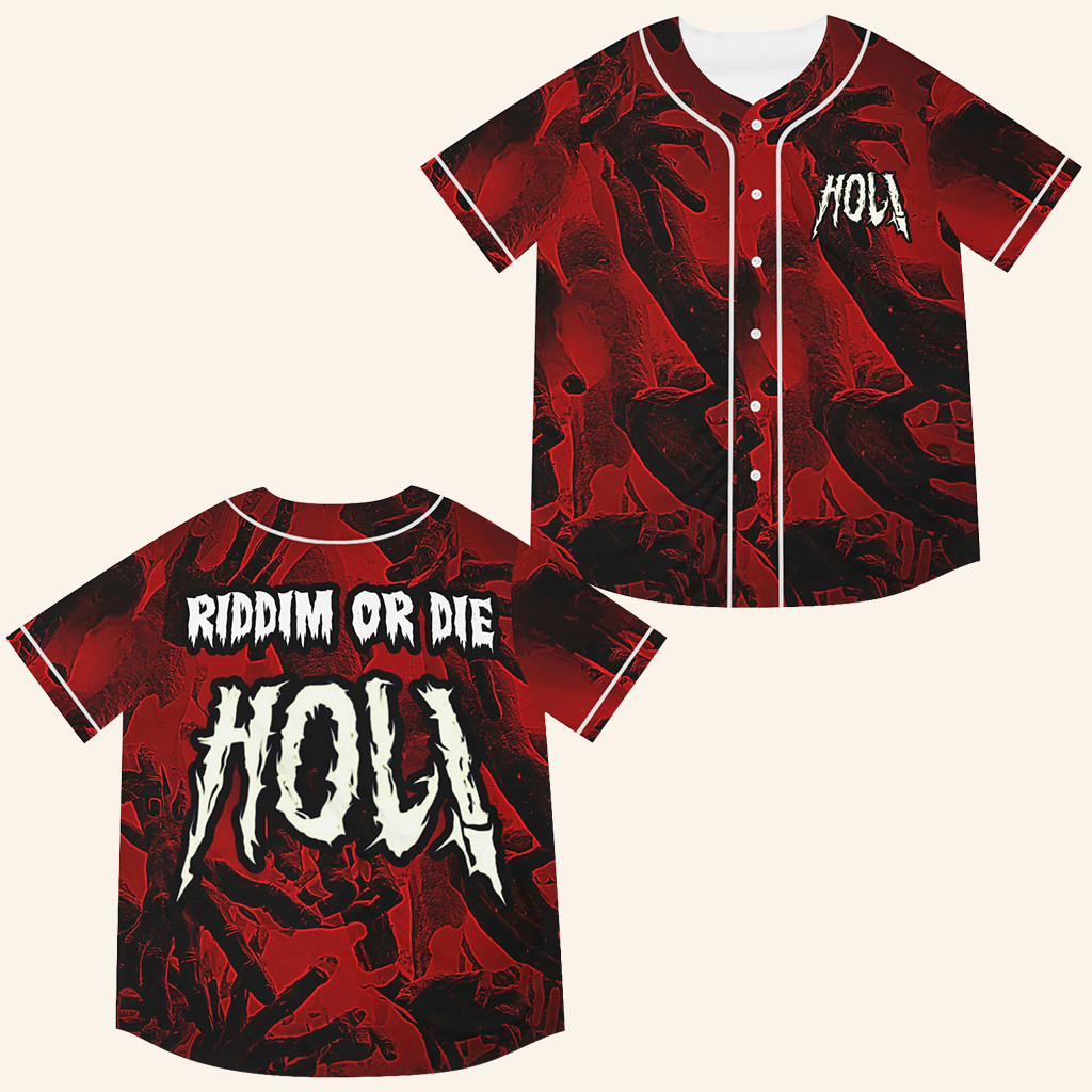 Riddim Or Die Holi Jersey DUBSTEP Riddim DJ Jersey EDC EDM Merch Gifts For DJ Fans