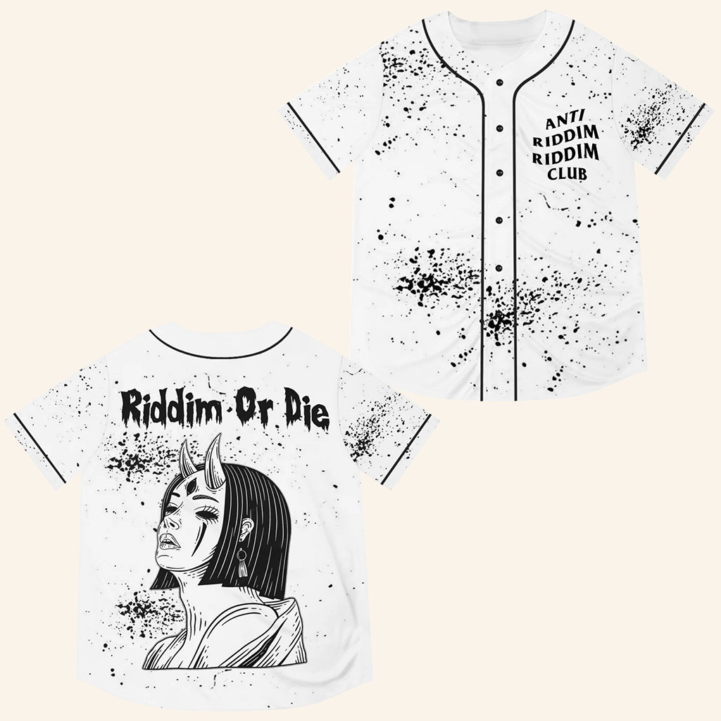 Riddim Or Die Jersey EDC Lost Lands Merch EDM Apparel Anti Riddim Riddim Club Jersey Gifts