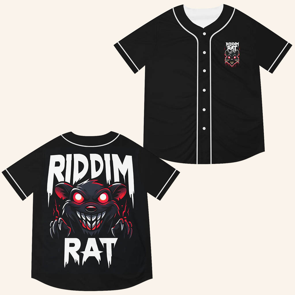 Riddim Rat Baseball Jersey Music Merch Christmas Gift Ideas For Him