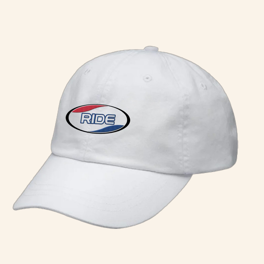 Ride Podcast Merch Sexi Ride Logo Embroidered Hat White Gifts For Brother