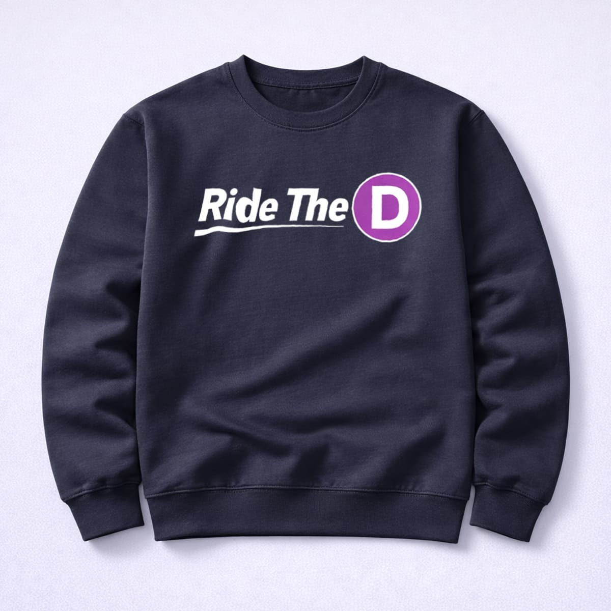Ride The D Metro Sweatshirt Los Angeles Transit Graphic Fan Crewneck Best Gift Ideas For LA Commuters