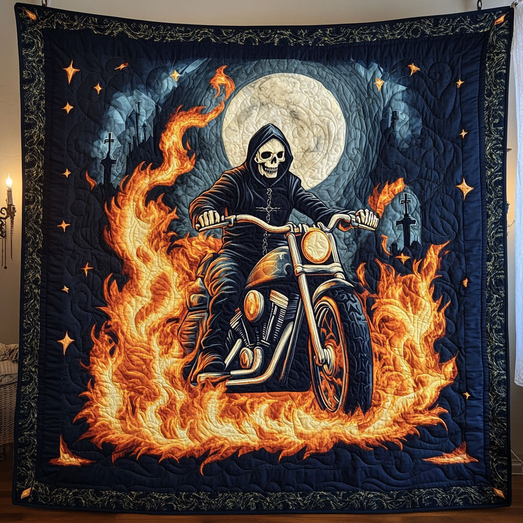 Ride Through The Fire Quilt Perfect Housewarming Gift with Quilt Blanket