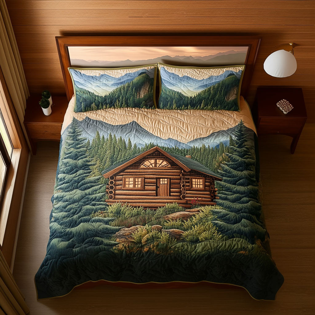 Ridge Cabin Quilted Bedding Set Cute Room Decor Best Gifts For Wildlife Lovers