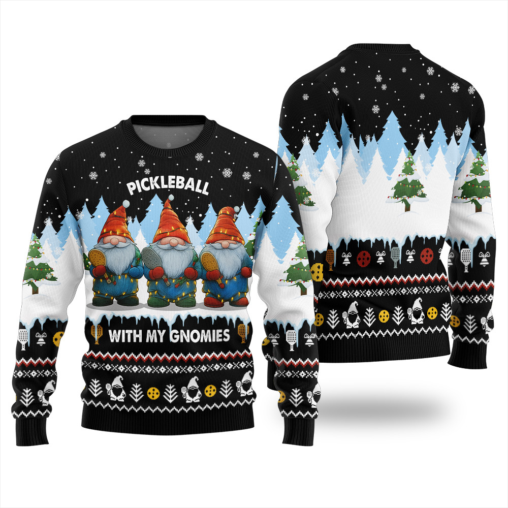 Ridiculous Pickle All The Way Ugly Christmas Sweater Custom Holiday Sweater Merch That Warms the Heart
