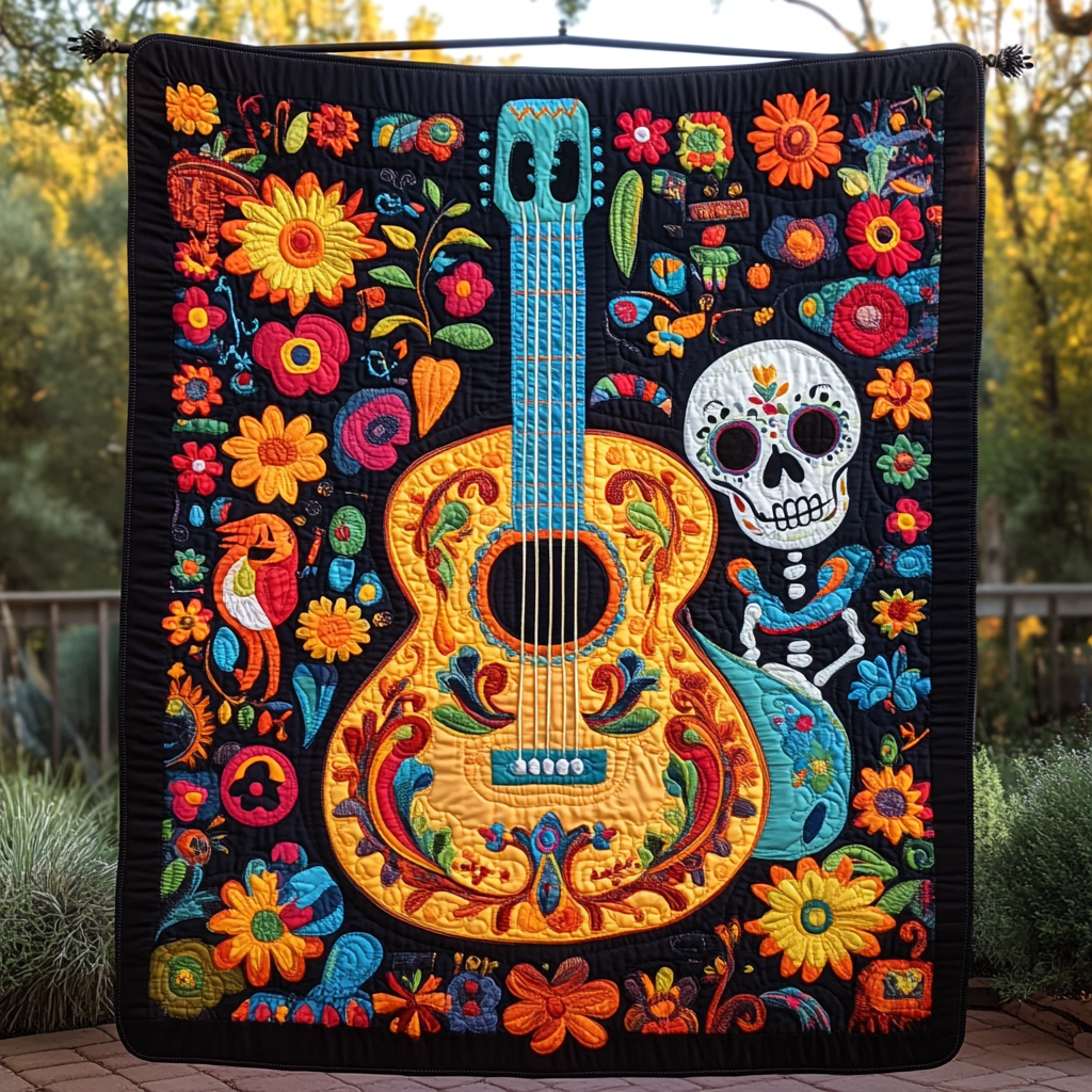 Riff in Color Quilted Blanket Gift Ideas For Music Lovers