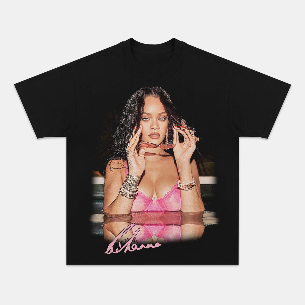 Rihanna Water Graphic T-Shirt Fan Merch Christmas Ideas For Wife Rihanna Water Graphic T-Shirt Fan Merch Christmas Ideas For Wife