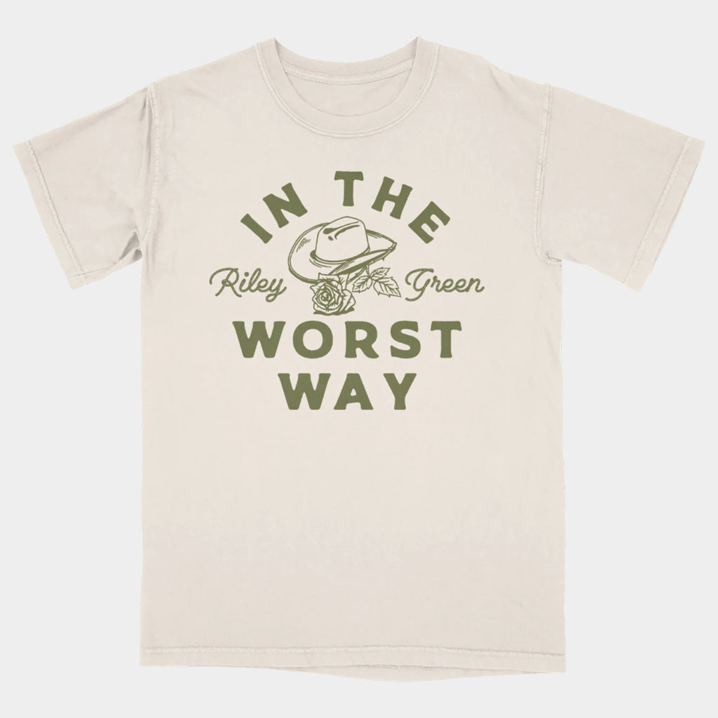 Riley Green Merch 2026 In The Worst Way T-Shirt Riley Green Shirts Gifts For Music Fans
