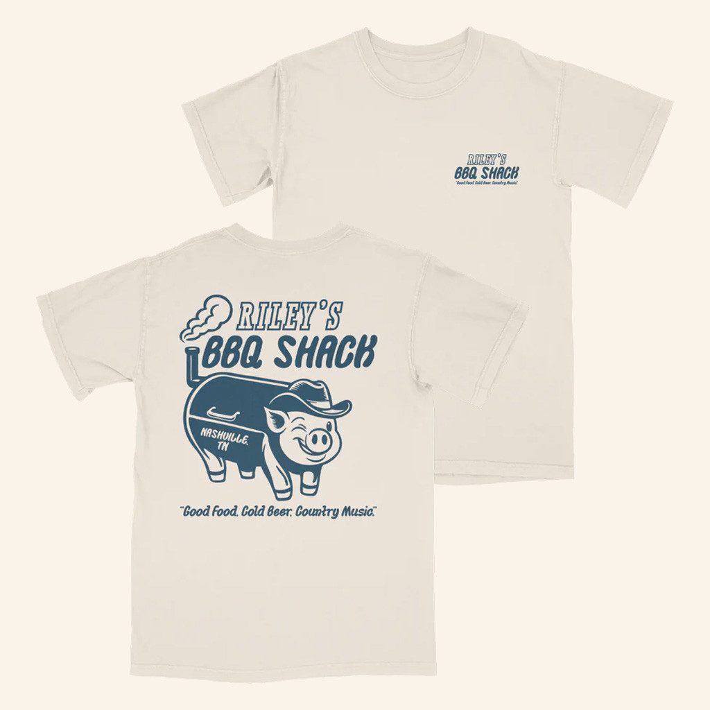 Riley Green Merch BBQ Shack T-Shirt Christmas Gifts For Music Fans Riley Green Merch BBQ Shack T-Shirt Christmas Gifts For Music Fans