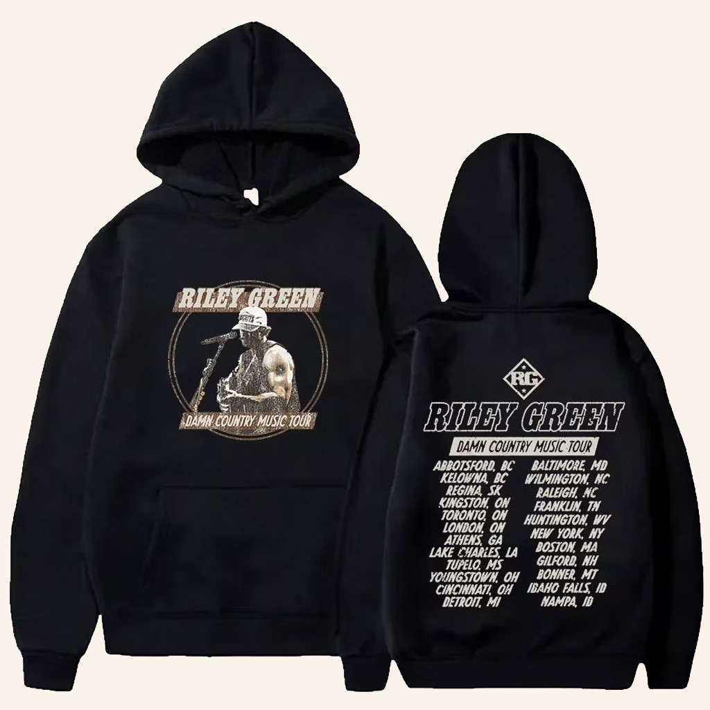 Riley Green Merch Damn Country Music Tour Hoodie Best Gifts For Music Lovers Riley Green Merch Damn Country Music Tour Hoodie Best Gifts For Music Lovers