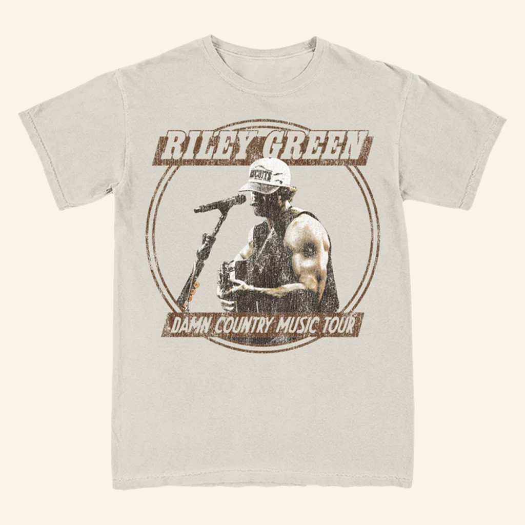 Riley Green Merch Damn Country Music Tour T-Shirt Presents For Music Lovers