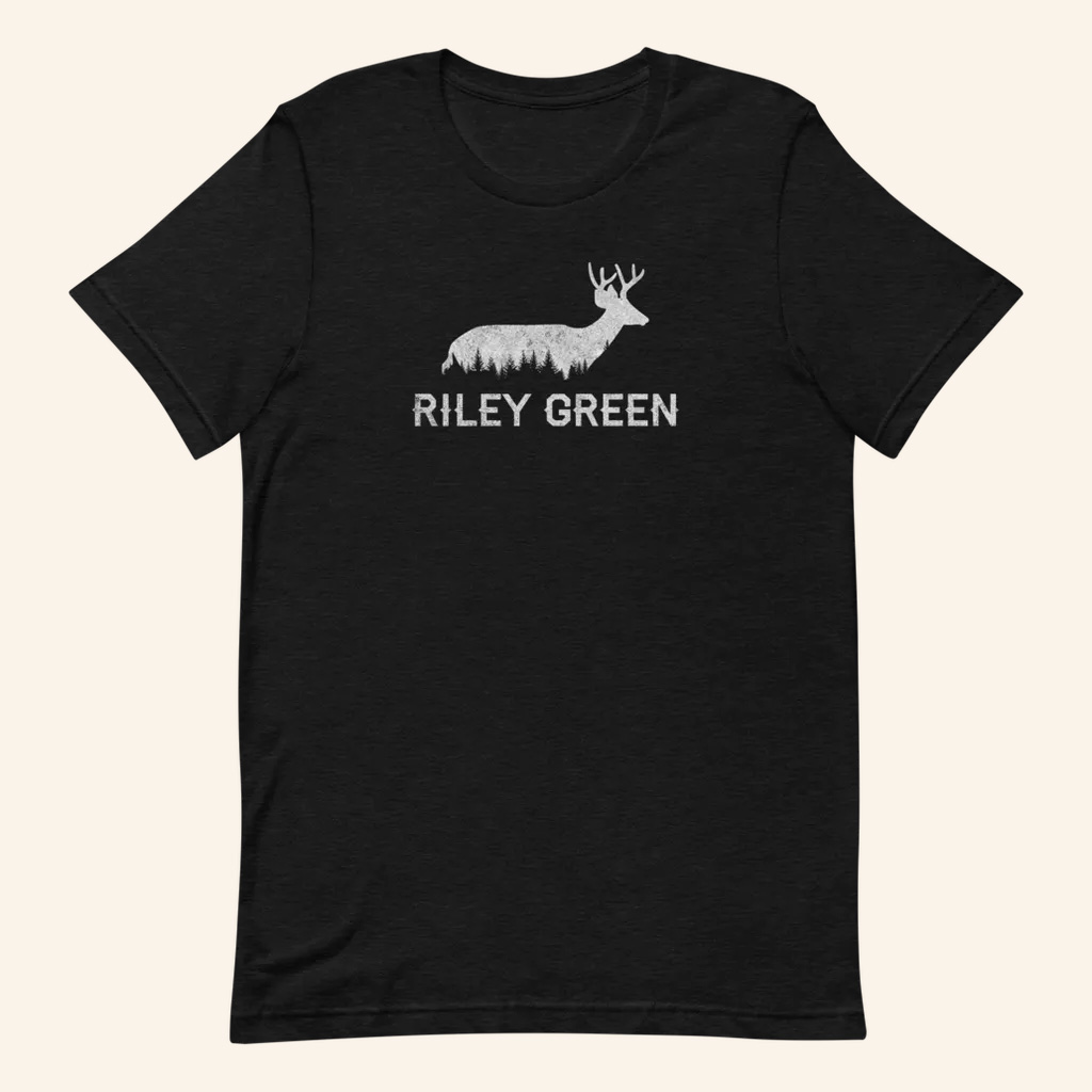 Riley Green Merch Deer T-Shirt Birthday Present For Husband