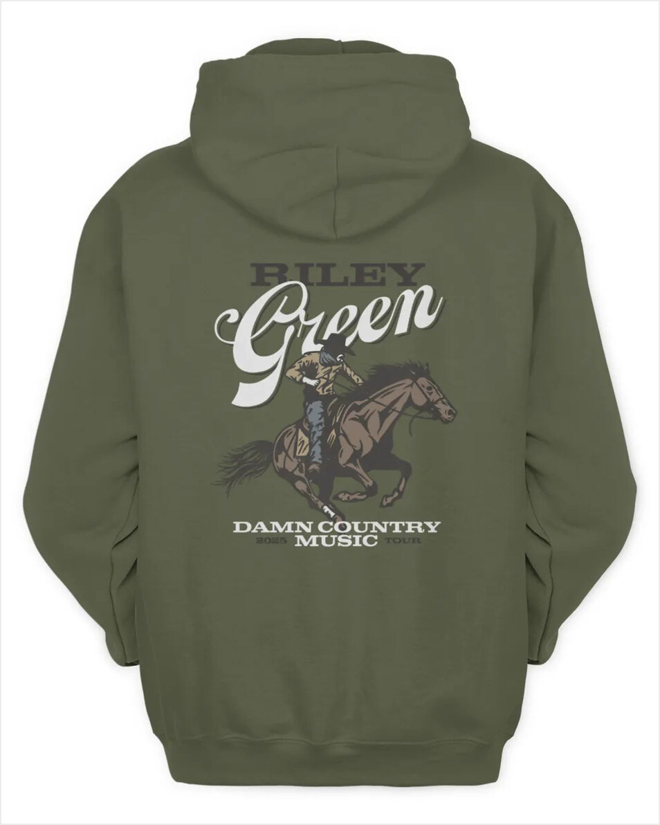Riley Green Merch Store Cowboy Tour 2025 Hoodie Gifts For BFF Merch Clothing