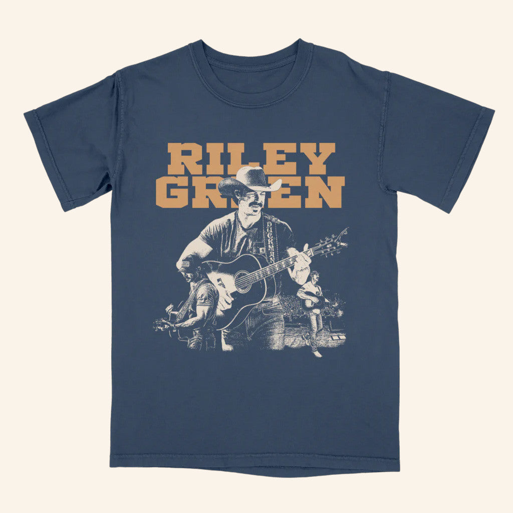 Riley Green Merch Tour 2025 Collage Photo T-Shirt Best Gifts For Him Riley Green Merch Tour 2025 Collage Photo T-Shirt Best Gifts For Him