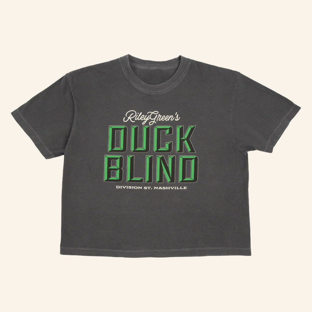 Riley Green Merch Tour 2025 Duck Blind Cropped T-Shirt Gifts For Music Fans Riley Green Merch Tour 2025 Duck Blind Cropped T-Shirt Gifts For Music Fans