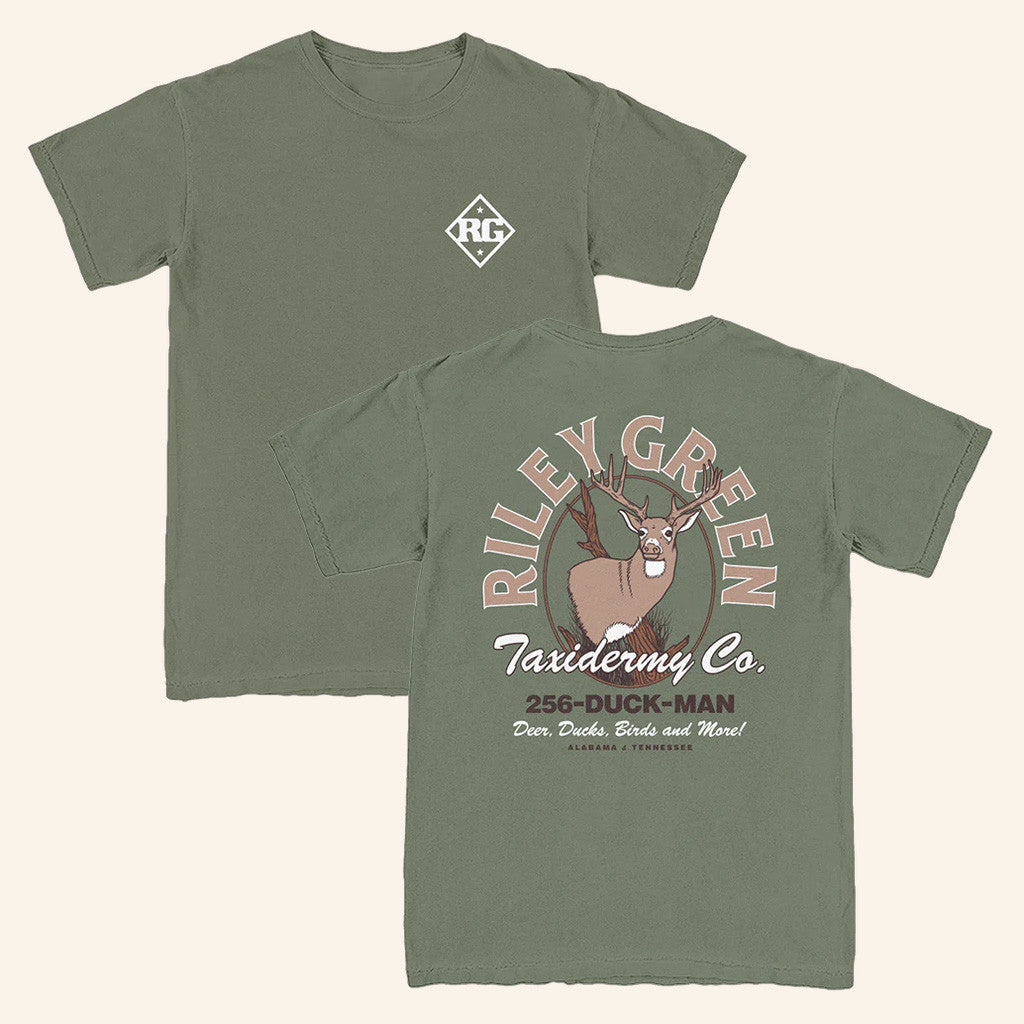 Riley Green Merch Tour 2025 Taxidermy Co Shirt Music Lover Gifts For Him