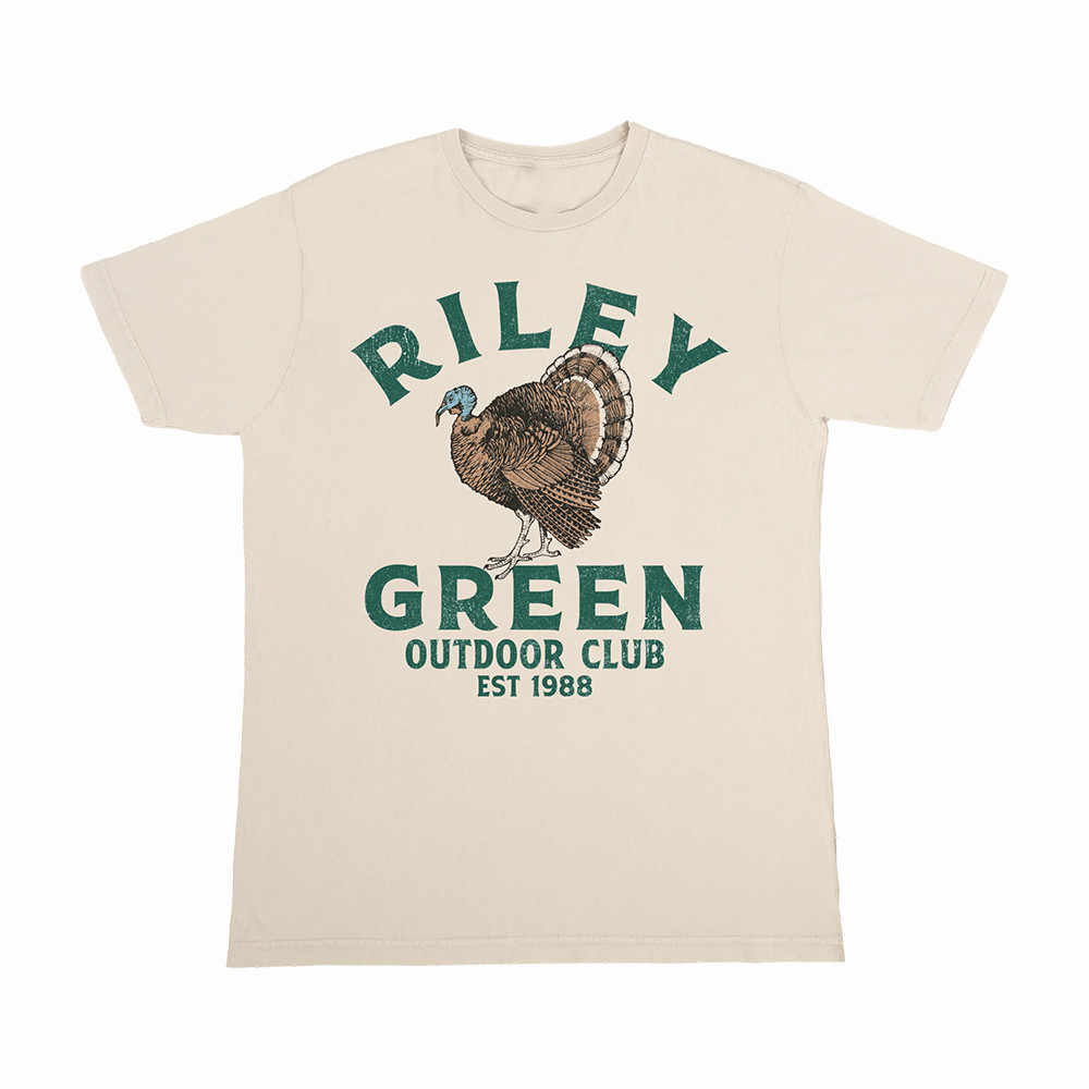Riley Green Outdoor Club Turkey T-Shirt Country Music Merch Riley Green Lover Gift For Music Buffs