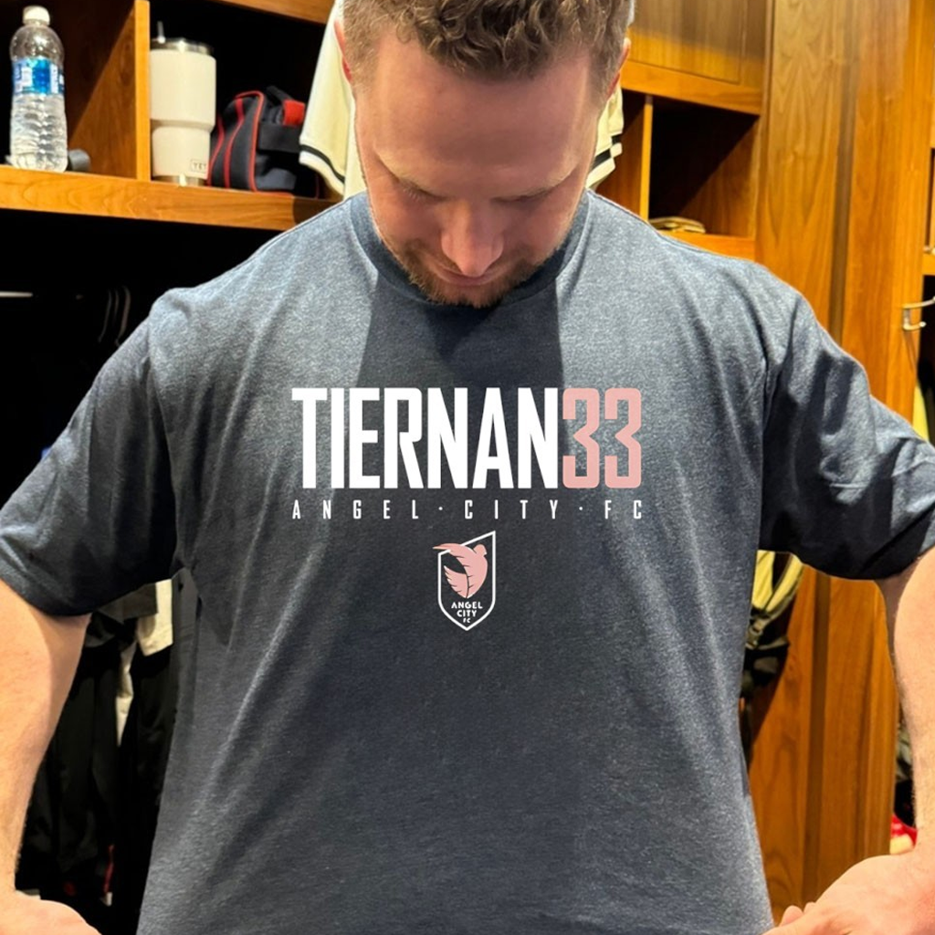Riley Tiernan 33 Angel City FC T-Shirt Riley Tiernan Merch Presents For Football Lovers
