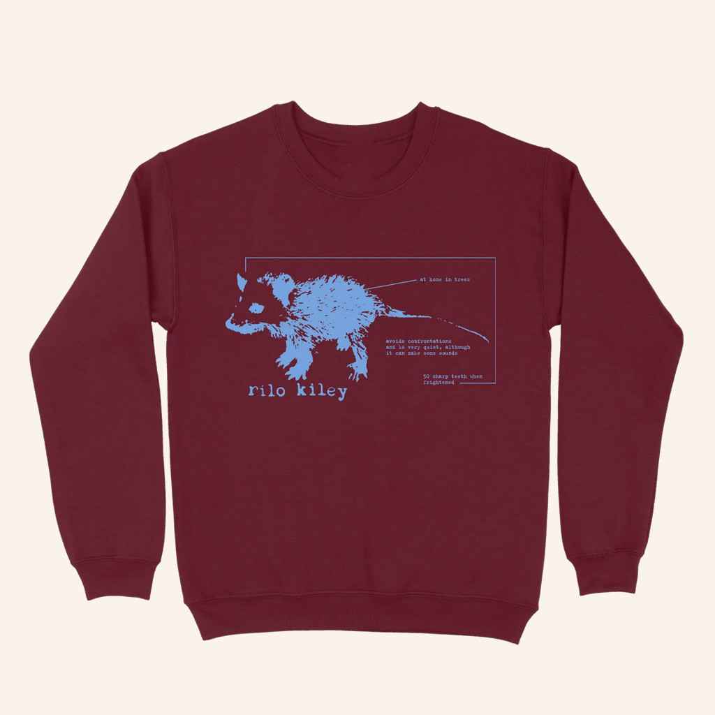 Rilo Kiley Merch Schematic Possum Crewneck Sweatshirt Christmas Gifts For Guys Rilo Kiley Merch Schematic Possum Crewneck Sweatshirt Christmas Gifts For Guys
