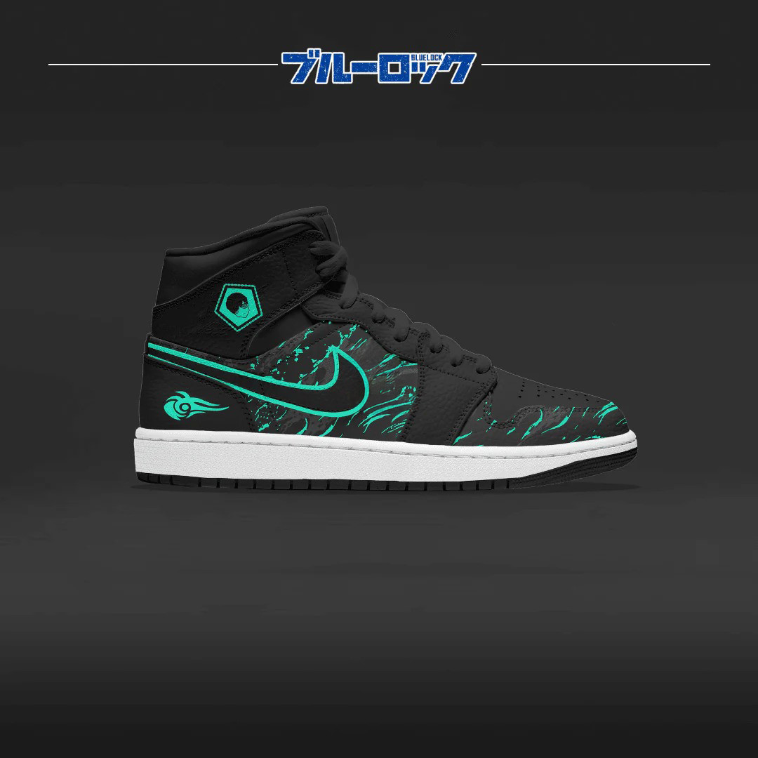 Rin Blue Lock Anime Air Jordan High Top Shoes Gifts For Anime Lovers