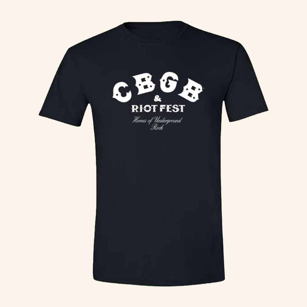 Riot Brand Merch CBGB Riot Fest Collab T-Shirt Christmas Ideas For Her Riot Brand Merch CBGB Riot Fest Collab T-Shirt Christmas Ideas For Her