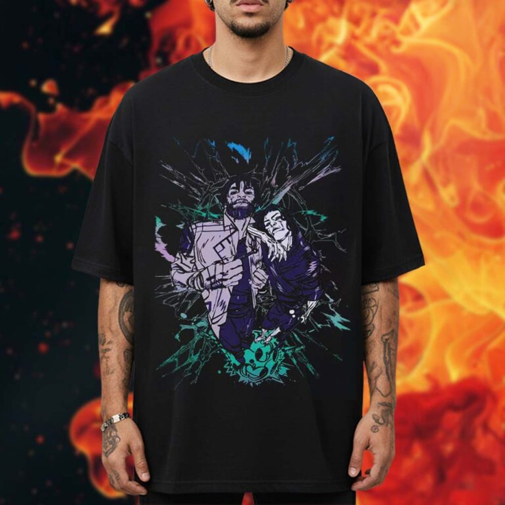 Riot Games Merch Arcane Collection Jayce And Viktor Holographic T-Shirt Gift For Game Lovers