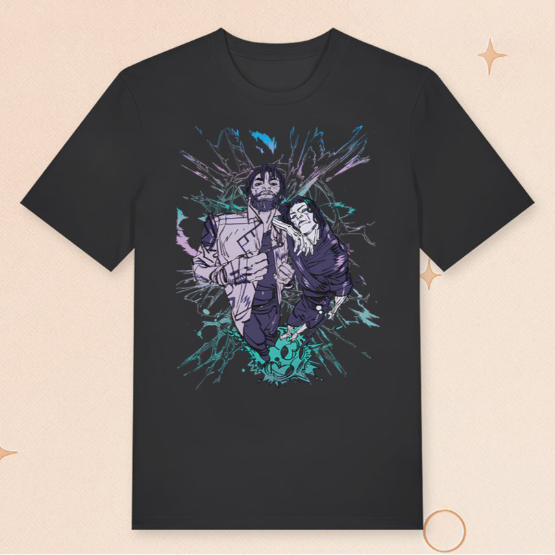 Riot Games Merch Arcane Jayce And Viktor Foil T-Shirt Gifts For Game Lovers