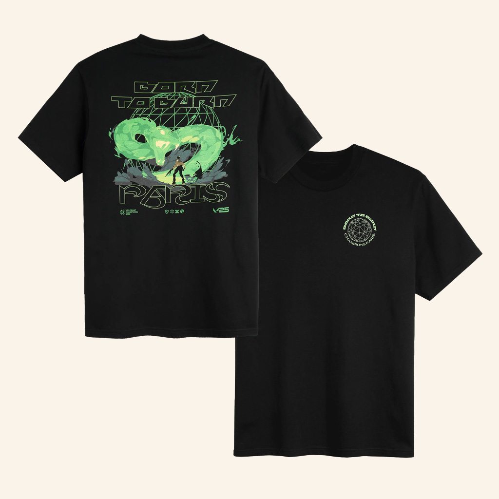 Riot Games Merch Valorant Champions Tour 2025 Born To Burn Shirt Gifts For Brother