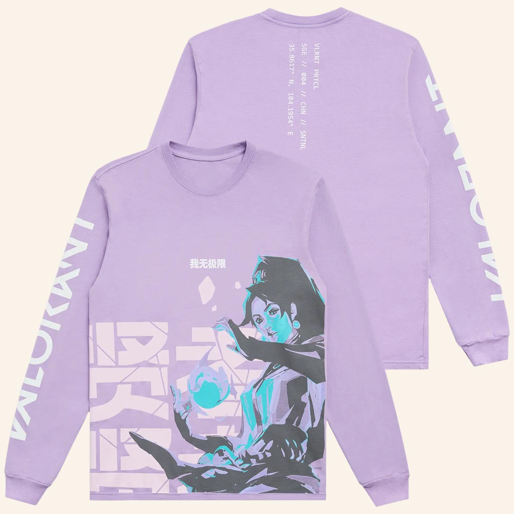 Riot Games Merch VALORANT Sage Long Sleeve T-Shirt Gift Ideas For Sister