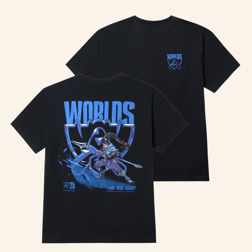 Riot Games Merch Worlds 2025 Xin Zhao T-Shirt Xmas Gifts For Him