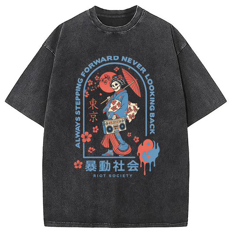 Riot Society Washed T-Shirt Unique Aesthetic Fashion Tee Gifts For Besties