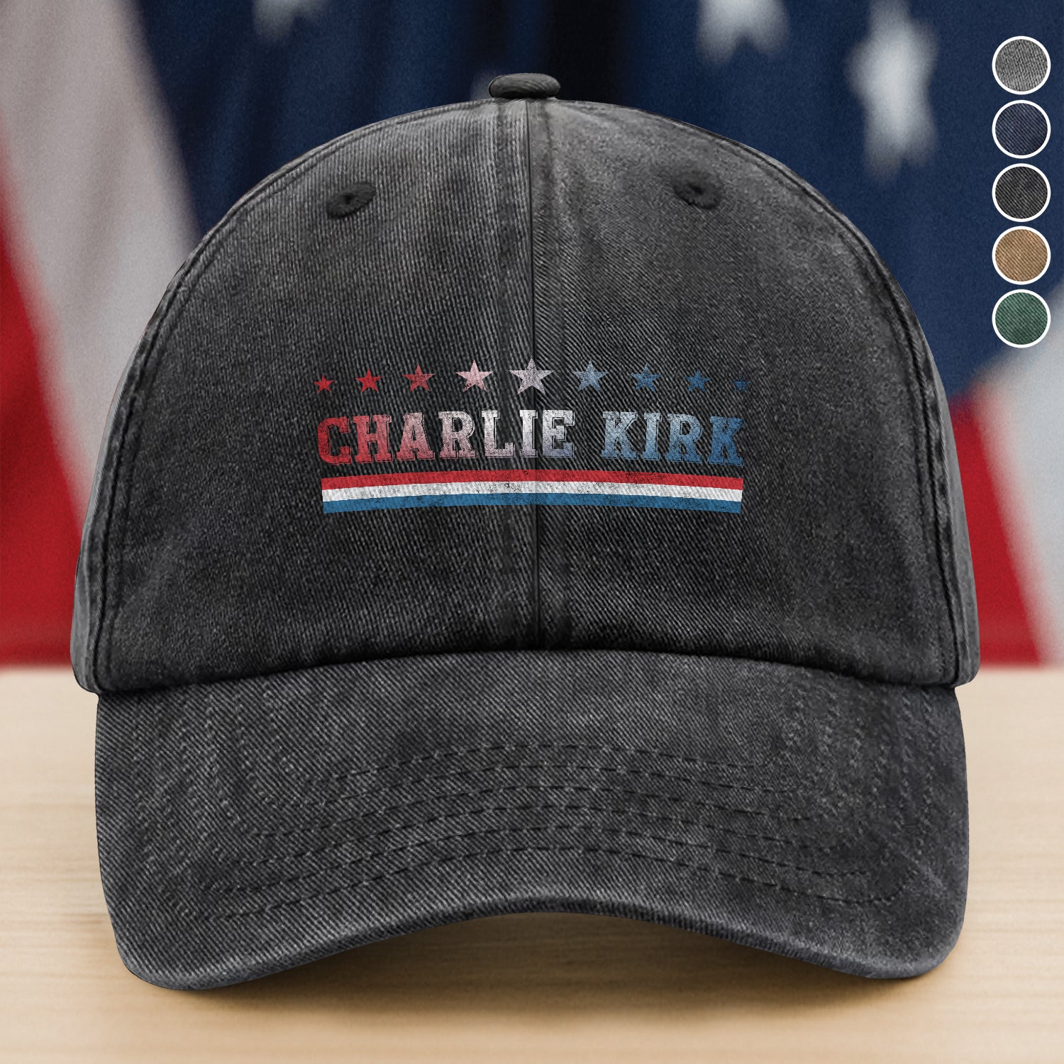 RIP American Charlie Kirk Patriot Washed Baseball Cap Gift for Mom Patriot