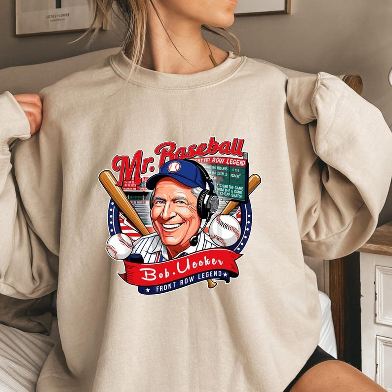 RIP Bob Uecker Sweatshirt Rest In Peace Uecker Milwaukee Mr. Baseball Fan Gift Ideas