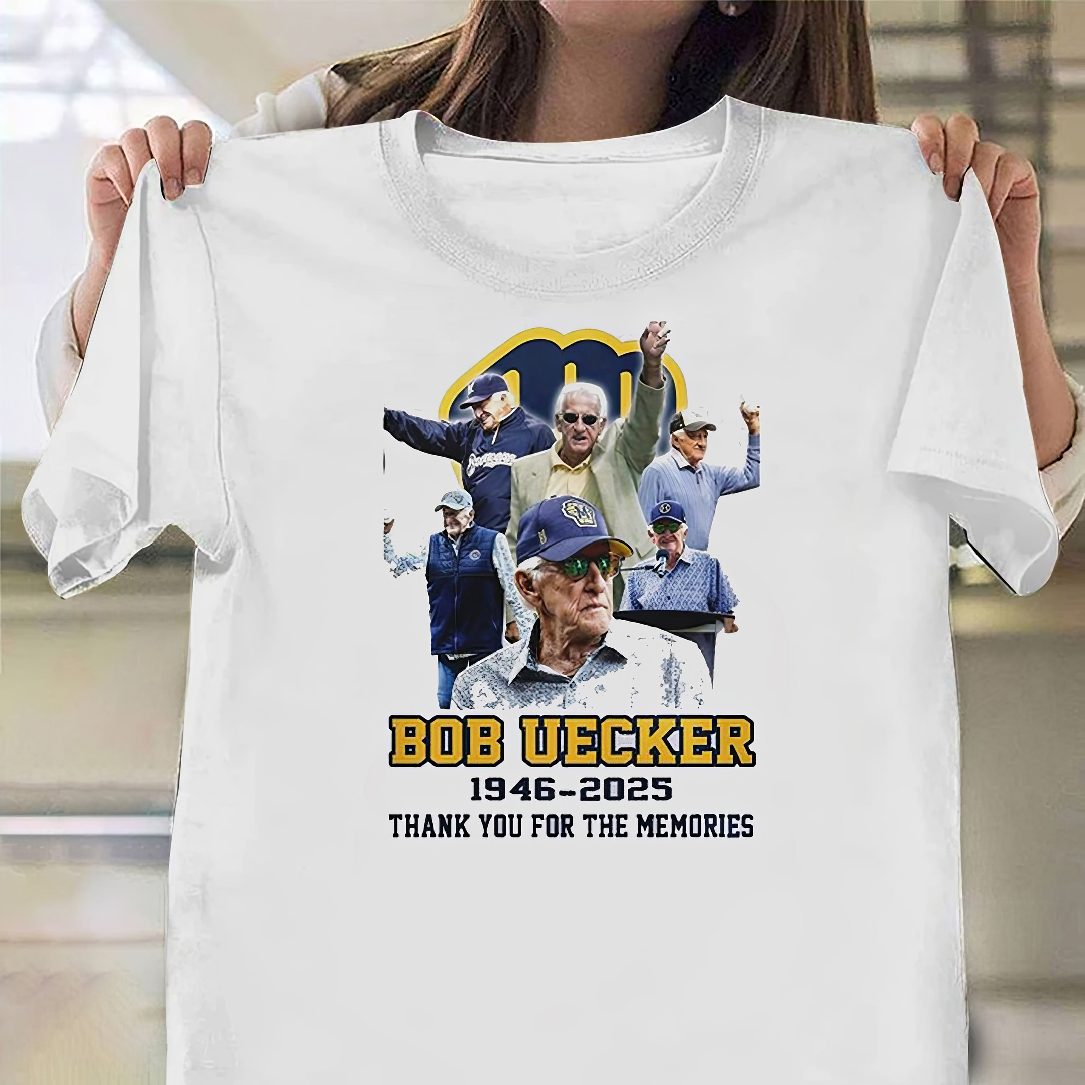 RIP Bob Uecker T-Shirt Thank You For The Memories Bob Uecker Brewers Fan Memorial Shirt