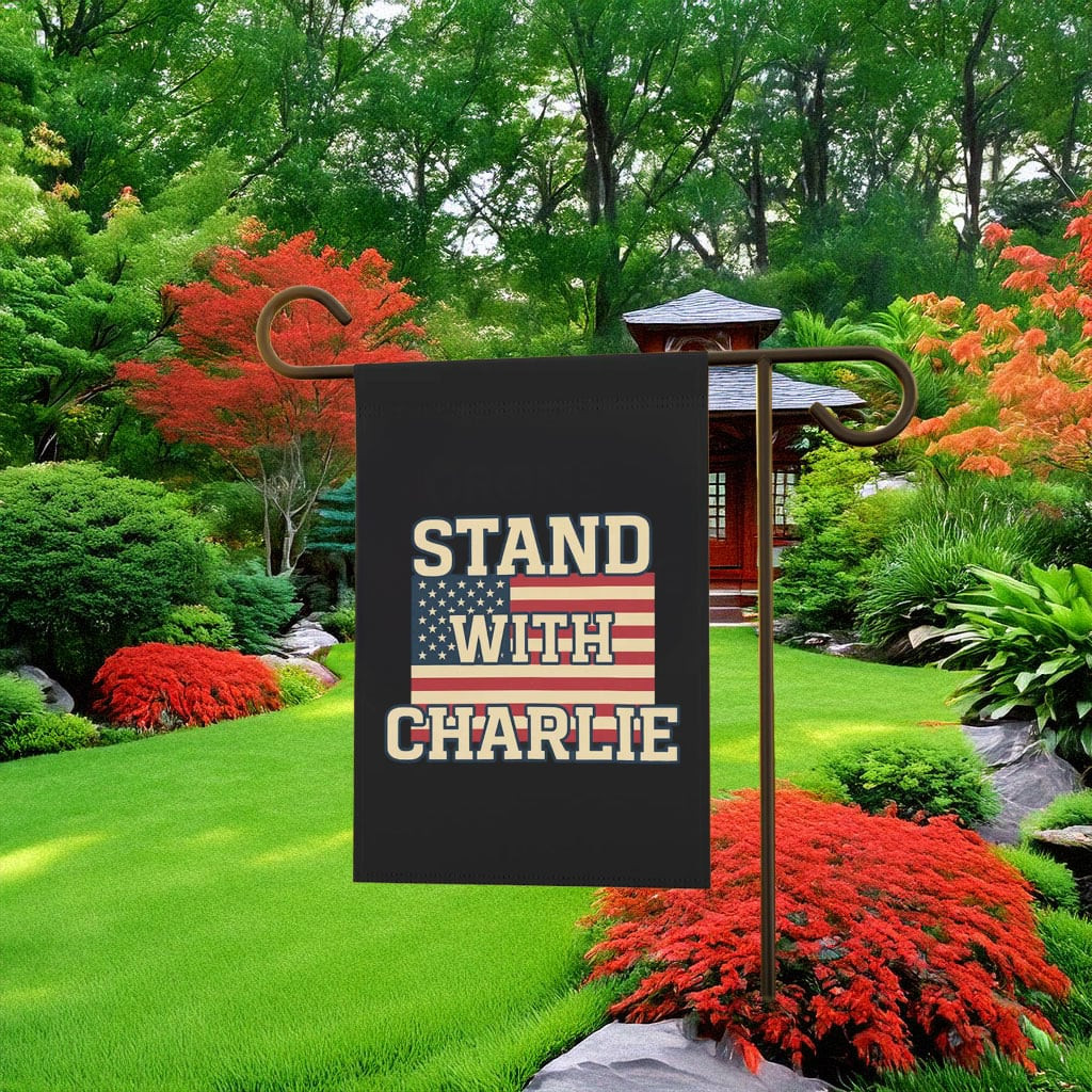 RIP Charlie Kirk Flag Stand With Charlie Flag Charlie Kirk Merch Gift For Patriot