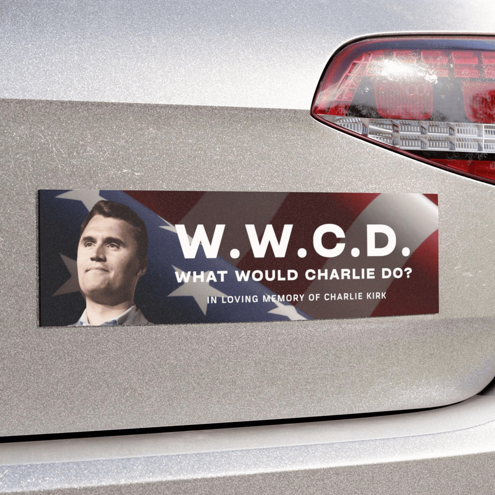 RIP Charlie Kirk Memorial Magnet What Would Charlie Do Tribute Car Magnet