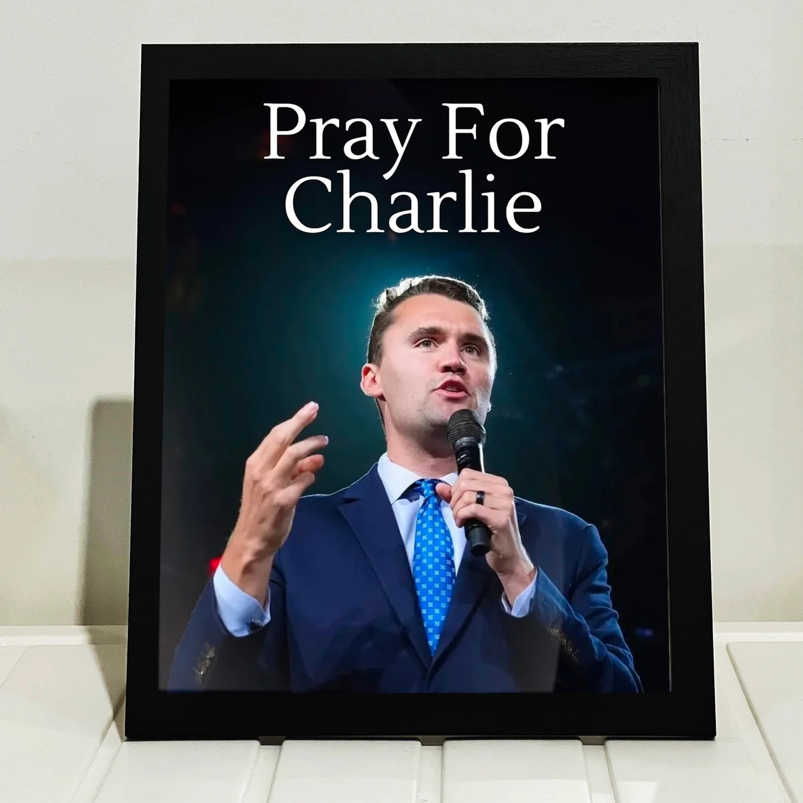 RIP Charlie Kirk Picture Poster Pray For Charlie Poster Kirk Merch Patriotic Gifts