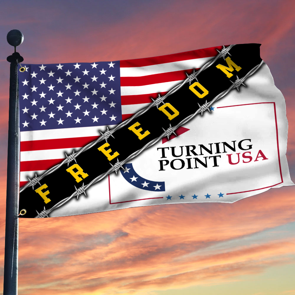 RIP Charlie Kirk Turning Point Flag Charlie Kirk Flag Best Patriotic Outdoor Decorations