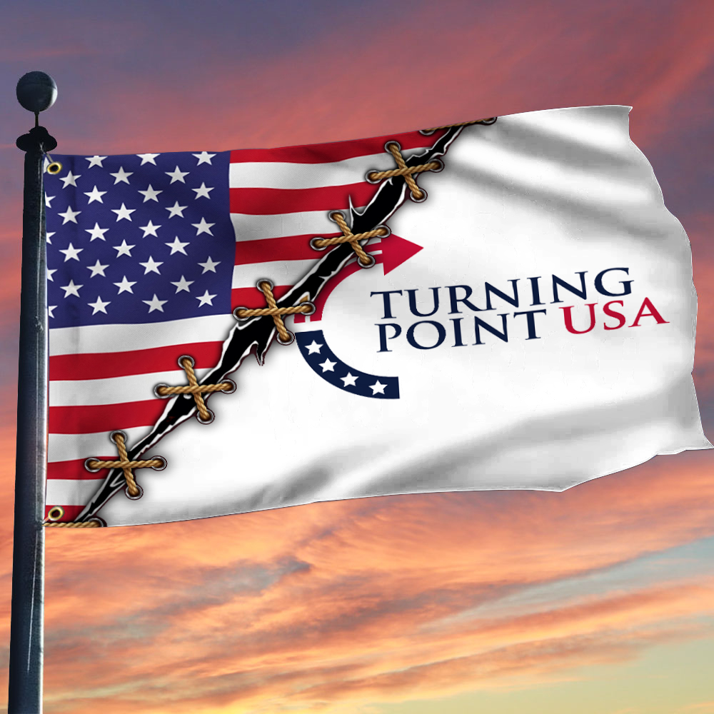 RIP Charlie Kirk Turning Point Flag TPUSA Freedom Outdoor Flag For Patriot Decorations