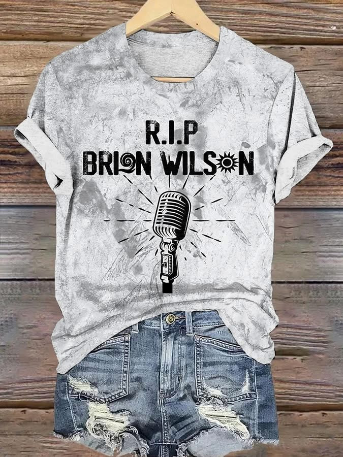 RIP In Memory Of Brian Wilson Shirt Rest In Peace Legend The Beach Boys Fan Merch Gifts