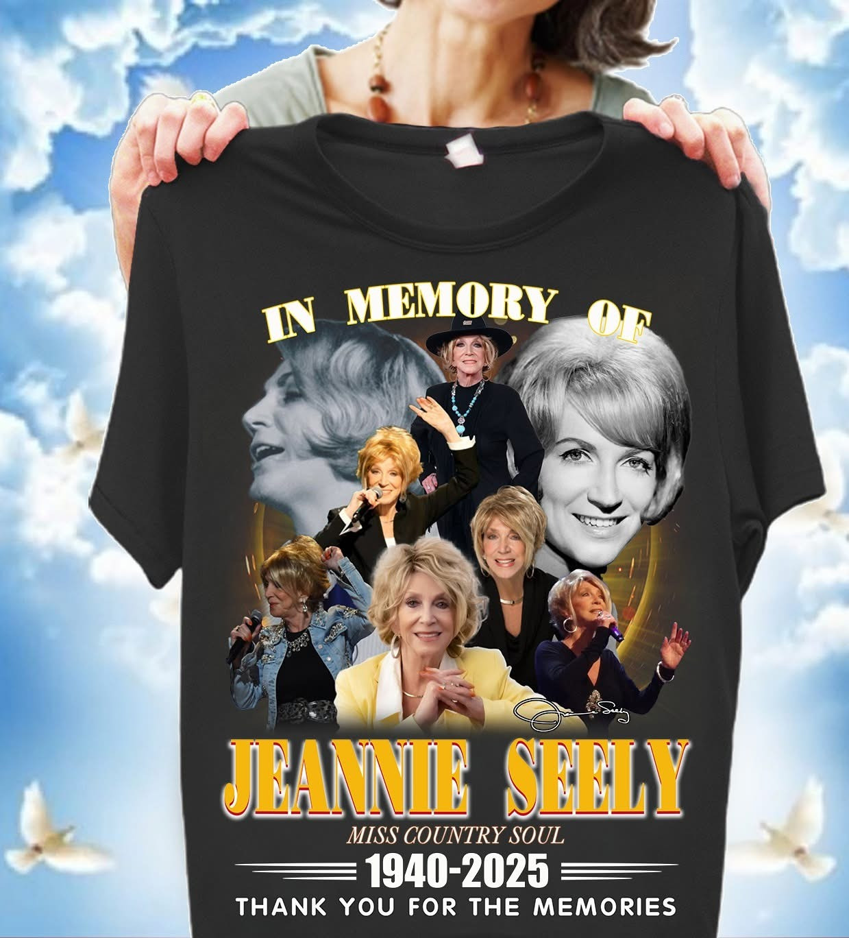 RIP In Memory Of Jeannie Seely Shirt Miss Country Soul 1940 2025 Thank You For The Memories