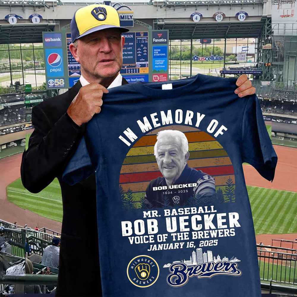 RIP In Memory Of Mr. Baseball Bob Uecker Shirt Rest In Peace Voice Of The Milwaukee Brewers