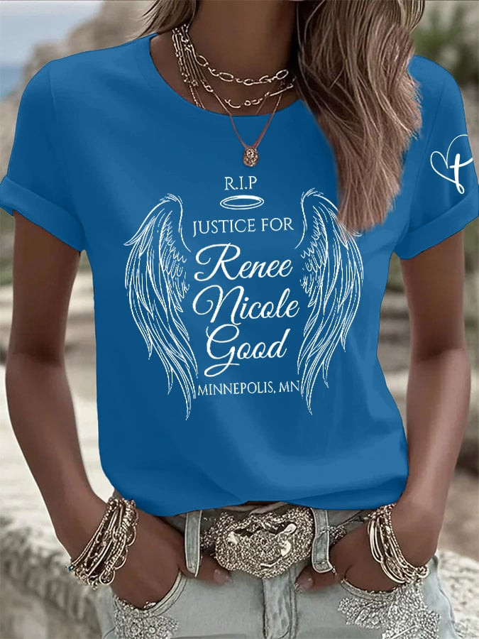 RIP Justice For Renee T-Shirt Minneapolis Shooting Abolish ICE Clothes Best Gifts For Her